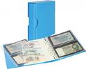 PUBLICA M COLOR Banknotenalbum mit 10 beidseitig bestückbaren Folienblättern in zwei Ausführungen-Nautic (blau) - mit passender -