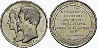 FRANKREICH Silbermedaille 1853. Napoléon III, 1852-1870. div. kl. Rdf. , TTB+