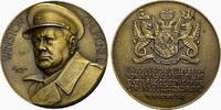 PERSONENMEDAILLEN Bronzemedaille (v.Pierre Turin) 1942. Churchill, Winston. *1874 London, Ó1965 London. Britischer Staatsmann. FDC-