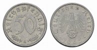 DRITTES REICH 50 Reichspfennig 1943, A. Vorzüglich 8,00 EUR  + 10,00 EUR frais d'envoi