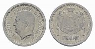 MONACO Franc (1943). Louis II., 1922-1949. Vorzüglich-stempelglanz 20,00 EUR  + 10,00 EUR frais d'envoi