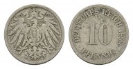Deutsches Reich 10 Pfennig 1898, D. Sehr schön +. 8,00 EUR  + 10,00 EUR frais d'envoi