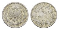 Deutsches Reich 1/2 Mark 1913, F. Fast Stempelglanz/Stempelglanz 30,00 EUR  + 10,00 EUR frais d'envoi