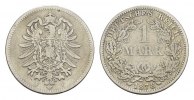 Deutsches Reich 1 Mark 1878, F. Sehr schön. 25,00 EUR  + 10,00 EUR frais d'envoi