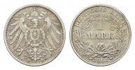 Deutsches Reich 1 Mark 1906, D. Vorzüglich+. 15,00 EUR  + 10,00 EUR frais d'envoi