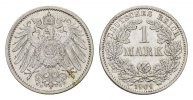Deutsches Reich 1 Mark 1909, G. Vorzüglich. 25,00 EUR  + 10,00 EUR frais d'envoi