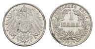 Deutsches Reich 1 Mark 1915, F. Fast Stempelglanz/Stempelglanz. 20,00 EUR  + 10,00 EUR frais d'envoi