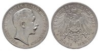 Preussen 3 Mark 1912, A. Wilhelm II., 1888-1918. Fast Stempelglanz. 38,00 EUR  + 10,00 EUR frais d'envoi