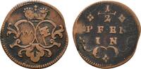 WÜRZBURG 1/2 Pfennig o.J. Adam Friedrich von Seinsheim, 1755-1779. Sehr ... 15,00 EUR  + 10,00 EUR frais d'envoi