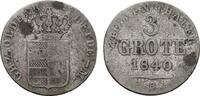 OLDENBURG 3 Grote 1840. Paul Friedrich August, 1829-1853. Fast sehr schön 30,00 EUR  + 10,00 EUR frais d'envoi