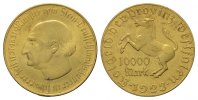STAATLICHE NOTMÜNZEN 10000 Mark 1923. Fleckig. Vorzüglich 25,00 EUR  + 10,00 EUR frais d'envoi