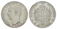 GRIECHENLAND 5 Drachmen 1875, A. Georg I., 1863-1913. Sehr schön. 100,00 EUR  + 10,00 EUR frais d'envoi