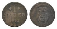FRANKFURT Ku.-Heller 1812. Carl Theodor von Dalberg, Fürstprimas des Rhe... 35,00 EUR  + 10,00 EUR frais d'envoi