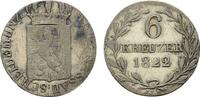 NASSAU Wilhelm, 1816-1839. 6 Kreuzer 1822. Schön-Sehr schön