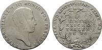 BRANDENBURG-PREUSSEN 1/6 Taler 1816 A Friedrich Wilhelm III., 1797-1840. Feine Kratzer, SUP.