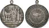 RELIGION & KIRCHE Tragbare Silbermedaille -