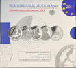 BRD 5 x 10 Euro 2013, Silber-Gedenkmünzen Polierte Platte 85,00 EUR  + 10,00 EUR frais d'envoi