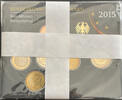 BRD 5 x Kursmünzensatz a 5,88 Euro 2015, A,D,F,G,J. Stempelglanz 59,00 EUR  + 10,00 EUR frais d'envoi