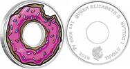 Tuvalu 1 Dollar Simpsons Donut 1oz -