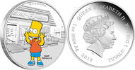 Tuvalu 1 Dollar Simpsons Bart 1oz -