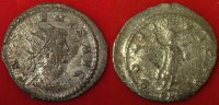 Römische Kaiserzeit - Gallienus Antoninian B-Antoninian des Gallienus Rv: nach links stehende Solgott, SOLI INVICTO -