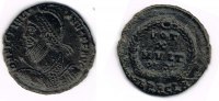 Antike - Römische Kaiserzeit AE-Centenionalis (Mittelbronze) AE-Centenionalis des Iulianus II., Rv.: In Kranz: VOT/X/MVLT/XX / HERACLA -
