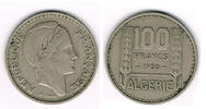 Algerien 100 Francs Algeria, 100 francs coin, VF, like scan -