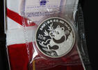 China 10 Yuan china silver panda 1991, 1 ounce, proof with box, OVP, COA -