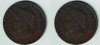 Frankreich 5 Centimes France, 5 Centimes 1855 BB, napoleon III. -
