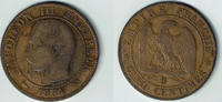 Frankreich 5 Centimes France, 5 Centimes 1854 B, napoleon III. -