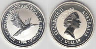 Australien 1 Dollar australia, kookaburra 1996, 1 ounce, like scan -