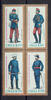 Chile 4 Werte Chile, Mi-Nr. 942-45 Uniformen, postfrisch, 4er Block -