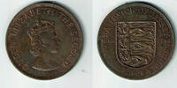 Jersey 1/12 Shilling 1966 Jersey, 1966, One twelfth of a shilling (1/12 ... 4,00 EUR prix TTC + 9,90 EUR frais d'envoi