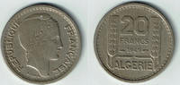 Algerien 20 Francs Algeria, 20 francs coin, VF, like scan -