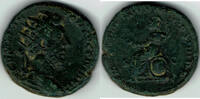 Römische Kaiserzeit - Commodus AE-Dupondius AE-Dupondius des Commodus, Rv.: sitzende Roma, PM TRP VIII IMP VII COS V PP -