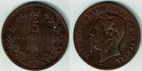 Italien 5 Centesimi Italien 5 Centesimi, Vittorio Emanuele II, siehe Scan! -