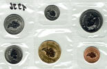 Kanada 1,91 Dollar (6 Münzen) canada coin set, 1 cent - 1 dollar, uncirculated in plastic -