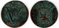 Niederlande - Niederländisch Ostindien 1 Duit netherlands east indies, duit 1766, holland, east india company -