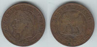 Frankreich 2 Centimes France, 2 Centimes 1862 BB, napoleon III. -