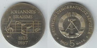 Deutsche Demokratische Republik 5 Mark DDR, 5 Mark Johannes Brahms, Beispielabbildung -