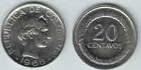 Kolumbien 20 Centavos 1968 columbia, 20 Centavos 1968, like scan vorzügl... 3,00 EUR prix TTC + 9,90 EUR frais d'envoi