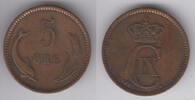 Dänemark 5 Öre 1899 denmark coin, 5 öre, Christian IX., like scan sehr s... 10,00 EUR prix TTC + 9,90 EUR frais d'envoi