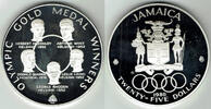 Jamaica 25 Dollars Jamaica, 25 dollars <i>Olympics - Gold medal winners</i>, Proof -