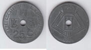 Belgien 25 Centimes belgium, Leopold III., 25 Centimes 1943, like scan -