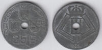 Belgien 25 Centimes belgium, Leopold III., 25 Centimes 1944, like scan -
