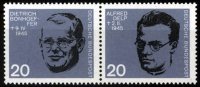 BRD 2 x 20 Pfennig BRD, Mi.-Nr. 433-34, <i>20. Jahrestag des Attentats auf A. Hitler</i> -