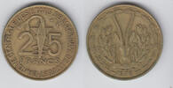 Franzöisch - Westafrika 25 Francs 1976 western africa, 25 franc 1976, li... 2,75 EUR prix TTC + 9,90 EUR frais d'envoi