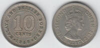 Malaya und Britisch Borneo 10 Cents Malaya and british borneo, 10 Cents, king george VI., like scan -