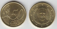 Vatikan 50 Cents 50 Cents, Kursmünze Papst Franziskus, lose in Kapsel -