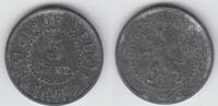 Belgien - Deutsche Besetzung 1. Weltkrieg 5 Cent (5 Centimes) belgium (belgique), 5 Cent, like scan -